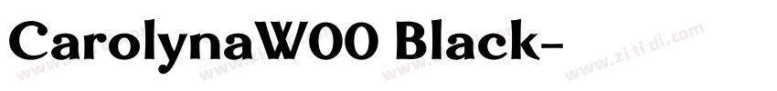 CarolynaW00 Black字体转换 CarolynaW00 Black字体转换
